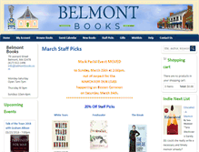 Tablet Screenshot of belmontbooks.com